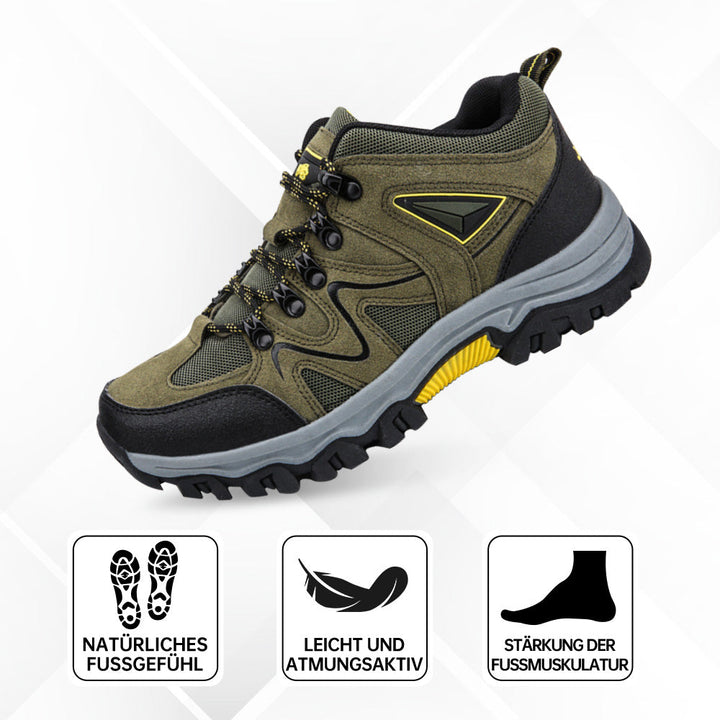 Strapazierfähige Herren Wanderschuhe, atmungsaktiv & bequem für jedes Terrain.