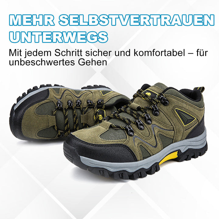 Herren Wanderschuhe Braun, rutschfeste All-Terrain Sohle für optimale Traktion beim Wandern.