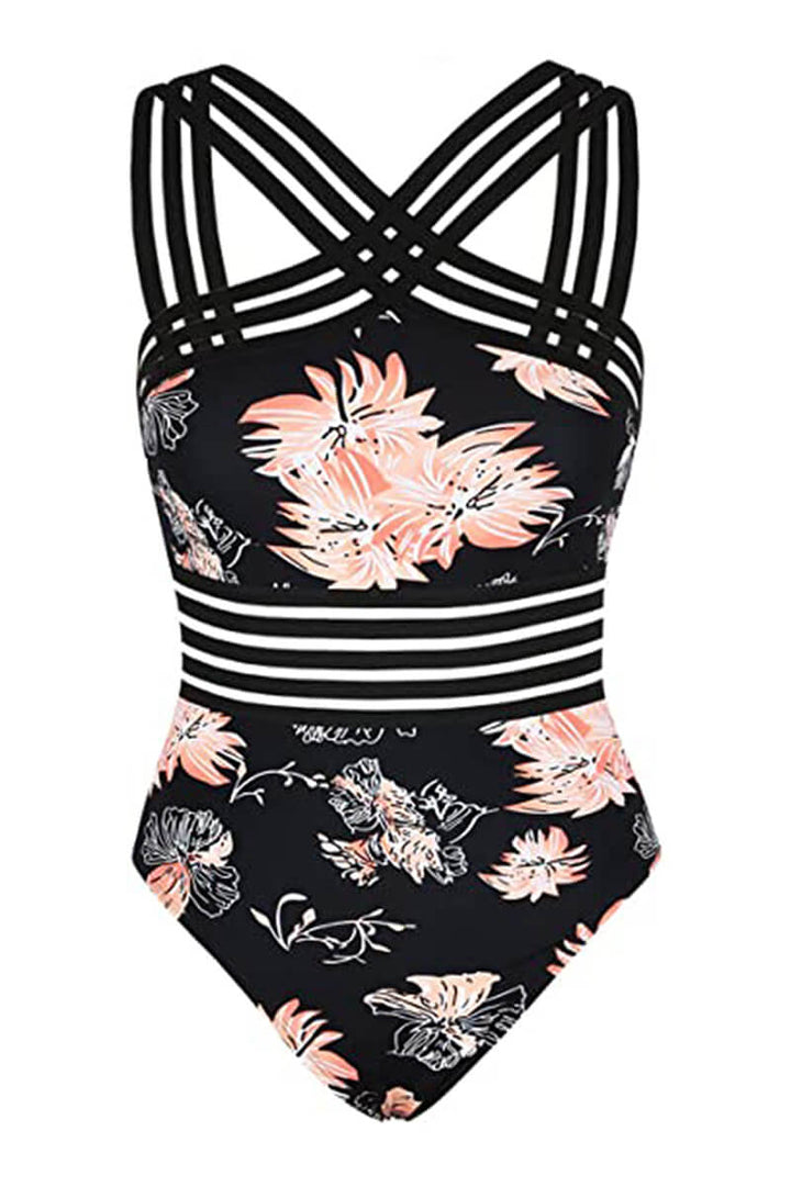 Schnelltrocknender Damen Badeanzug, bequemer Halterträger-Einteiler, ideal für den Sommer.