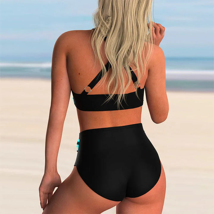 Modisches Damen Bikini Set in Blau, schnelltrocknend und verstellbar. Perfekt für Strand, Pool & Sommerurlaub.