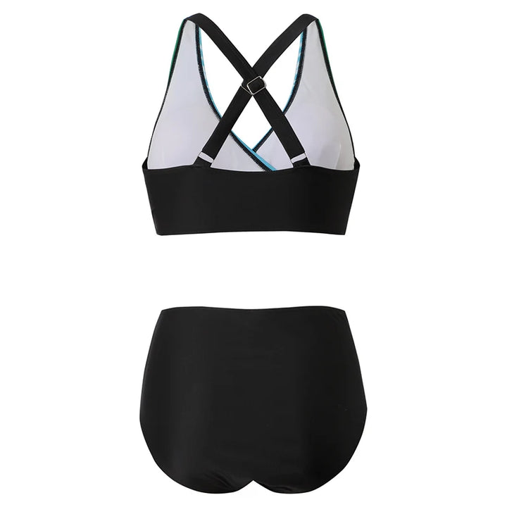 Attraktives Damen Bikini Set in Blau, ideal als Schwimmmode für Sommer, Strand und Pool. Schnelltrocknend.