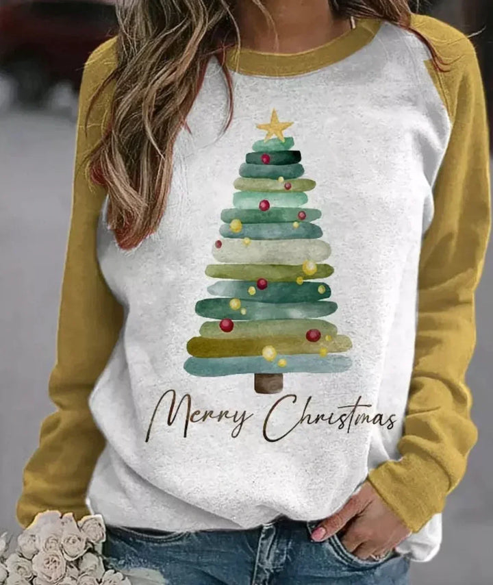Damen Weihnachtspullover, kuschelig & festlich. Gemütlicher Winterpullover mit Langarm für ein stilvolles Weihnachtsoutfit.