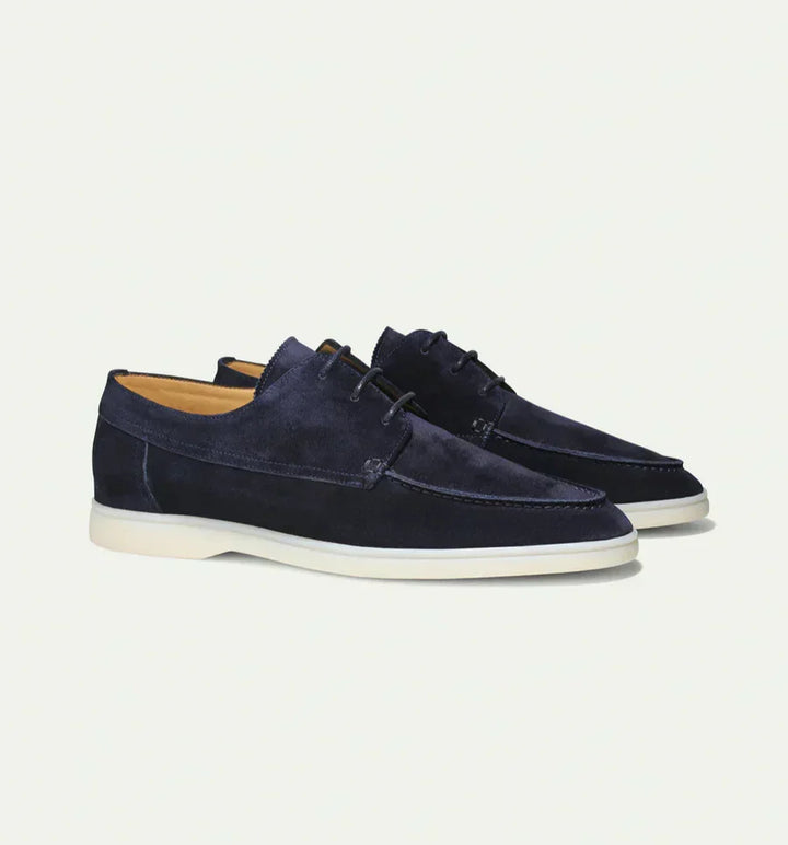 Stilvolle Herren Loafers mit Schnürsenkeln; bequeme Business-Schuhe für Büro und elegante Freizeitlooks.