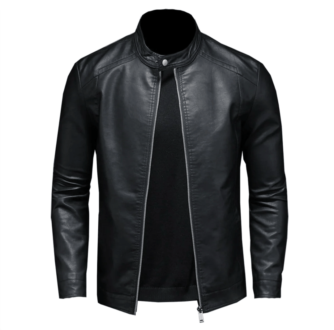 Enganliegende schwarze Herren Slim-Fit Jacke, zeitlos und elegant für einen selbstbewussten Auftritt.