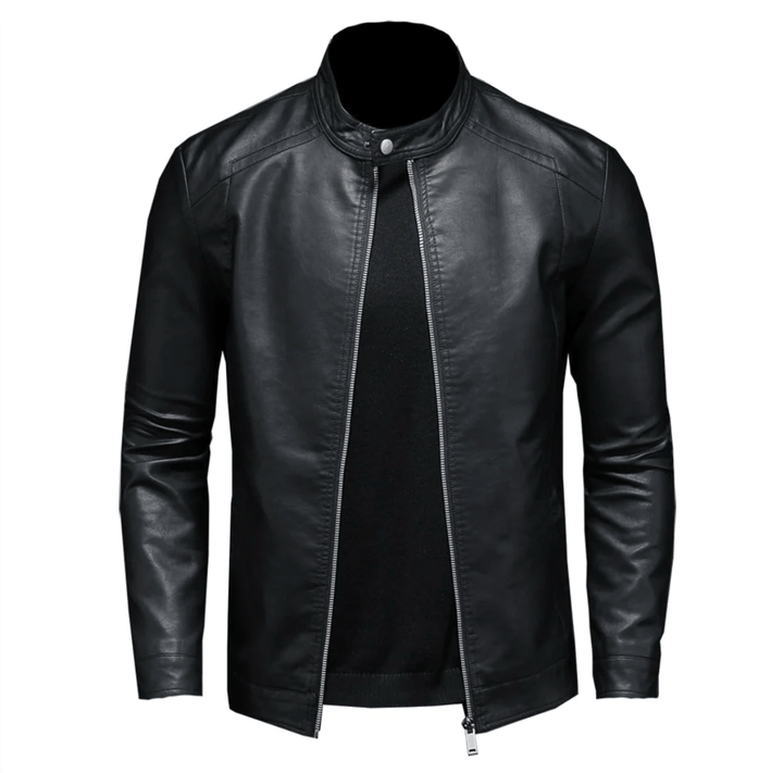 Enganliegende schwarze Herren Slim-Fit Jacke, zeitlos und elegant für einen selbstbewussten Auftritt.