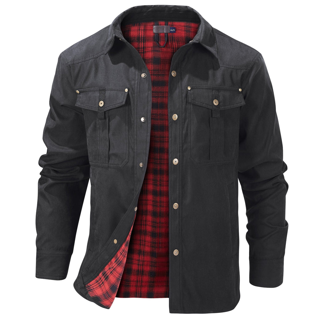 Dunkelblaue Herren Outdoor Jacke, robust & vielseitig für Freizeit & Abenteuer.