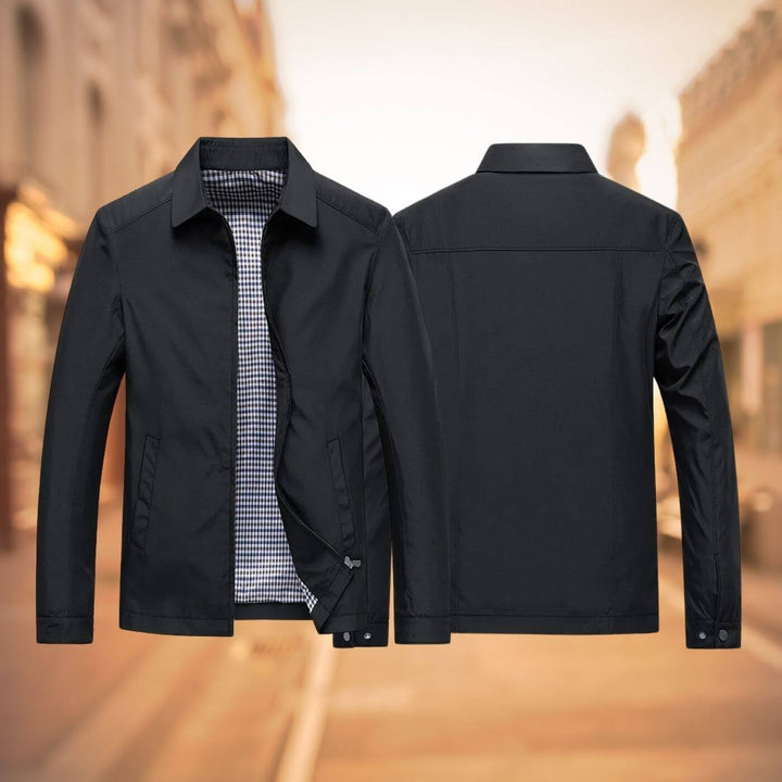 Elegante Herren Übergangsjacke Slim Fit, leicht & gefüttert. Eine stilvolle Wahl für Frühling, Herbst & Übergang.