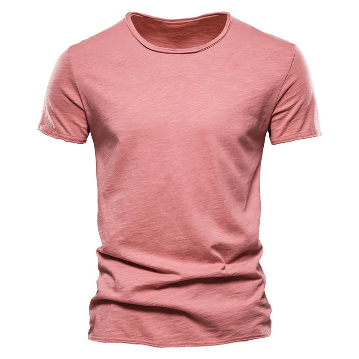 Vielseitiges Herren Kurzarm T-Shirt, slim fit, ideal für Freizeit, Reise und als Basic-Layer.