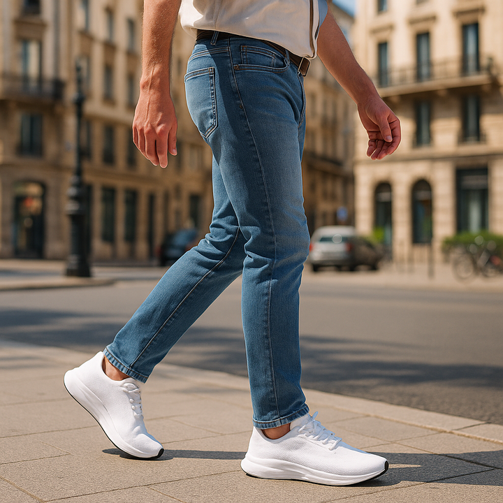Damen Sneaker speziell bei Hallux Valgus, Fersensporn & Knieschmerzen, optimale Dämpfung & Komfort.