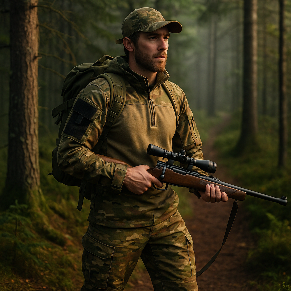Herren Militär Zweiteiler Logan: Robuste Jacke & Hose für Freizeit, Outdoor & Abenteuer. Wetterfest & funktional.