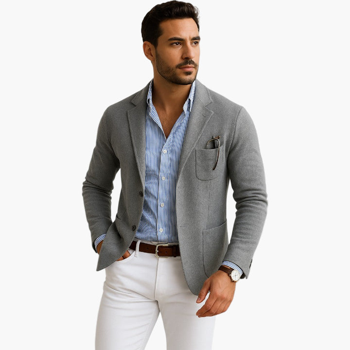 Vielseitiger Herren Smart-Casual Blazer, perfekt für Freizeit & stilvolle Looks.