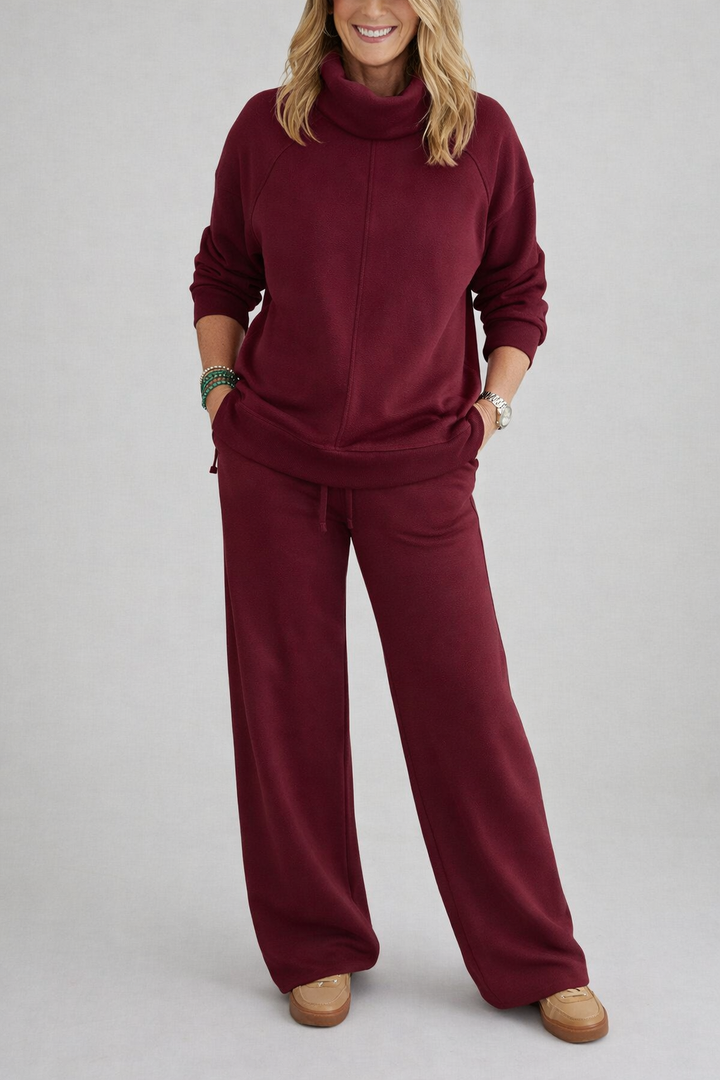 Atmungsaktives Damen Set, Zweiteiler für Freizeit, bequeme Alltagskleidung und Damenmode.