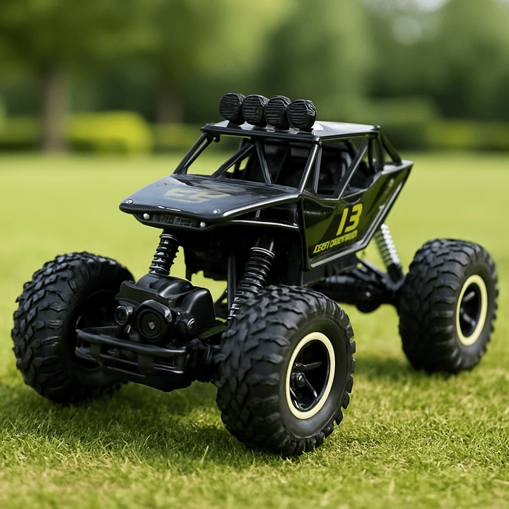 Ferngesteuerter Offroad RC Monster Truck. Ein robustes Elektroauto mit Allradantrieb für aufregende Rennen.
