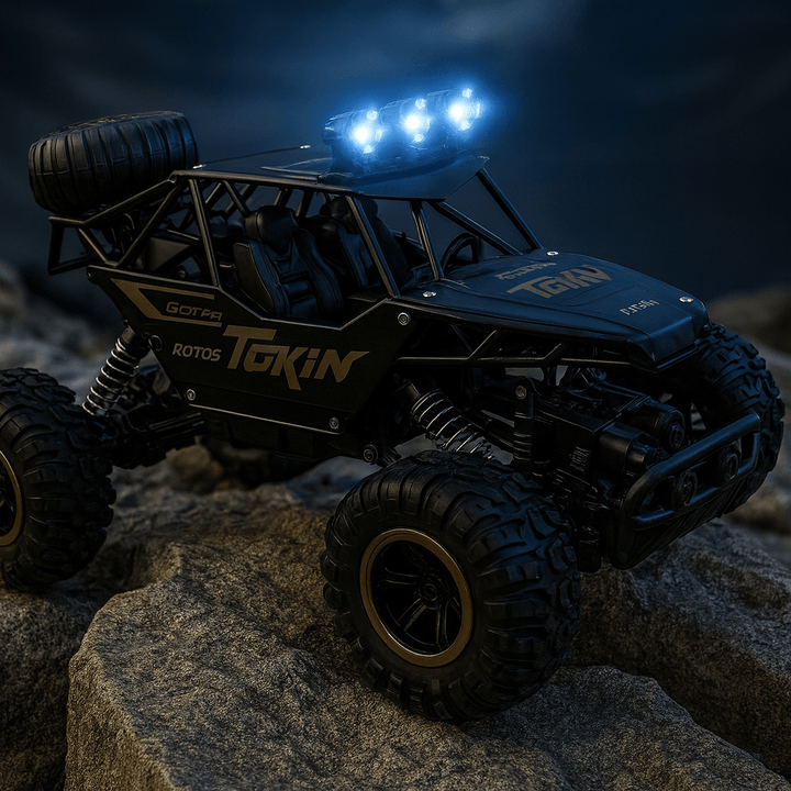 Modell RC Monster Truck, ferngesteuert, mit Allradantrieb. Robustes Outdoor Spielzeug für Offroad-Begeisterte.