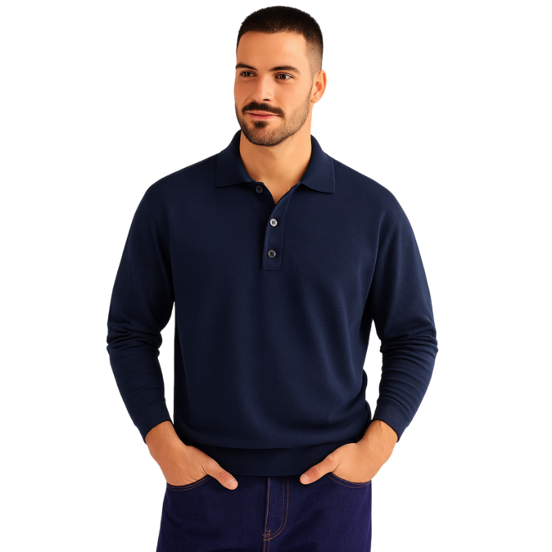 Elegantes Herren Kurzarm Poloshirt Slim-Fit, ideal für Smart Casual Looks & den Alltag.