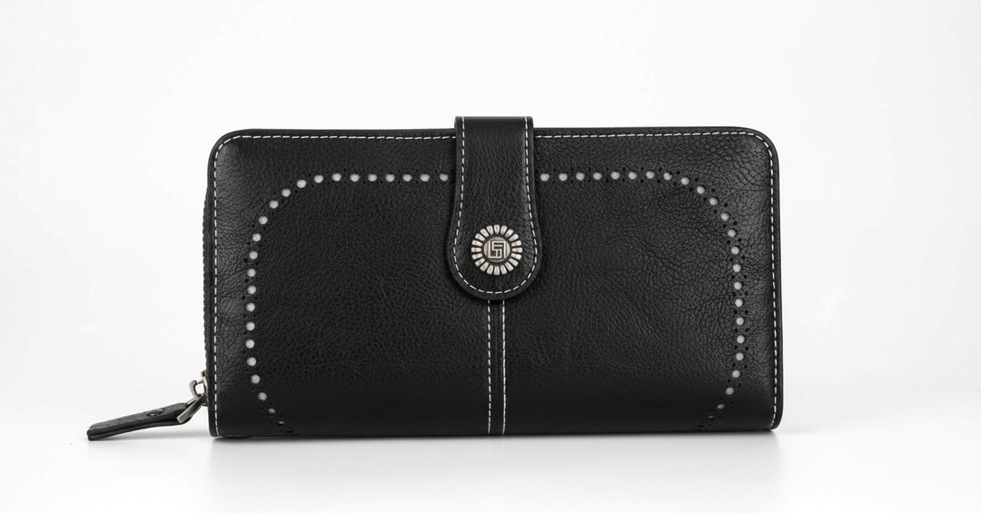 Sichere Damen Handgelenktasche mit RFID Schutz, ein stilvolles Geschenk.