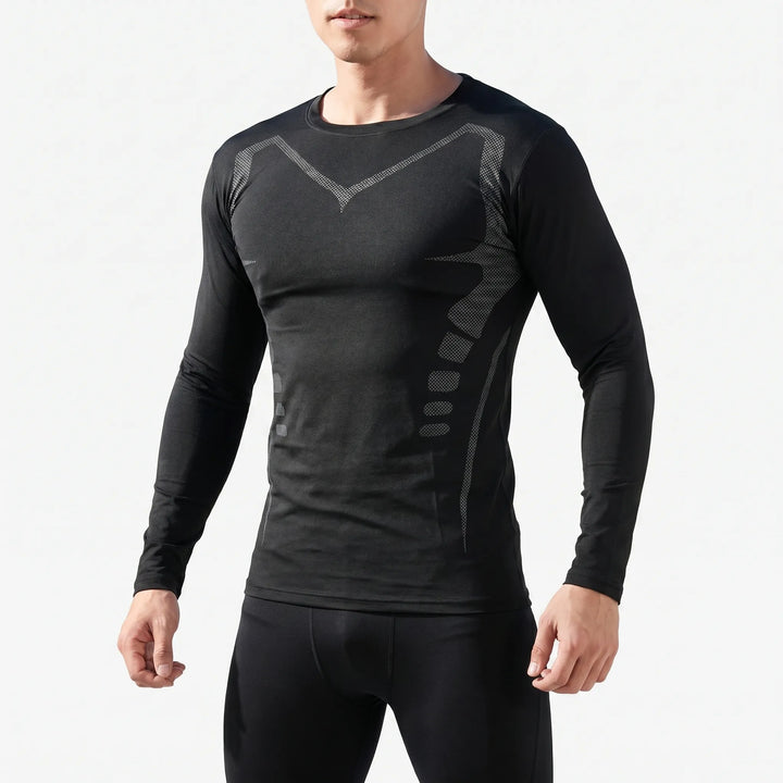 Dreiteiliges Herren Bademode Sportset mit Rashguard. Schnelltrocknend, dehnbar für Schwimmen, Laufen & Fitness.
