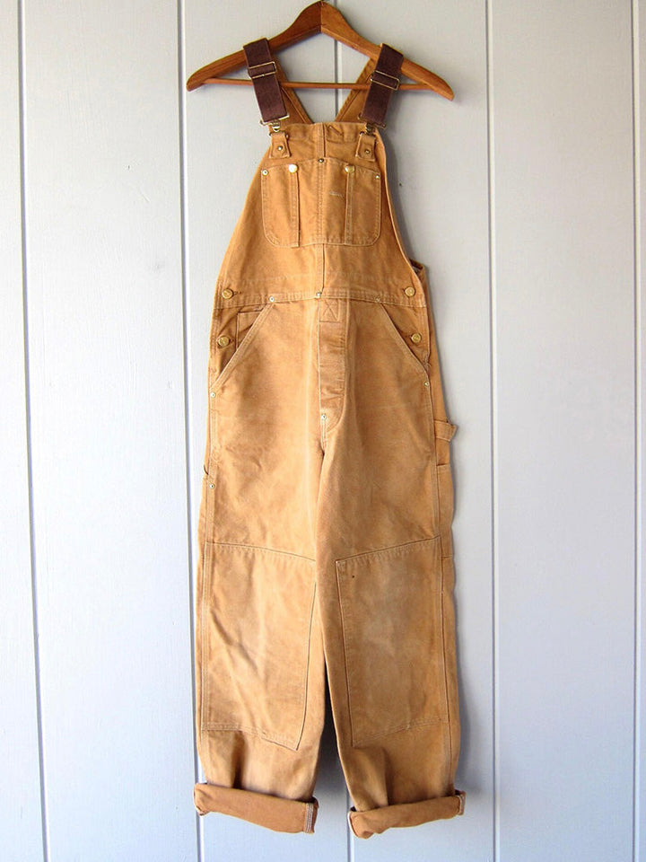 Damen Vintage Latzhose: bequemer, robuster Overall für Freizeit & Arbeit, vielseitig kombinierbar.