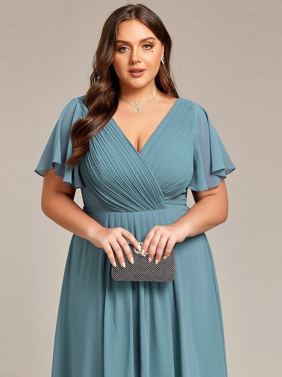 Schickes Vokuhila Partykleid, A-Linie, Empire-Taille, elegant für Abendveranstaltungen.