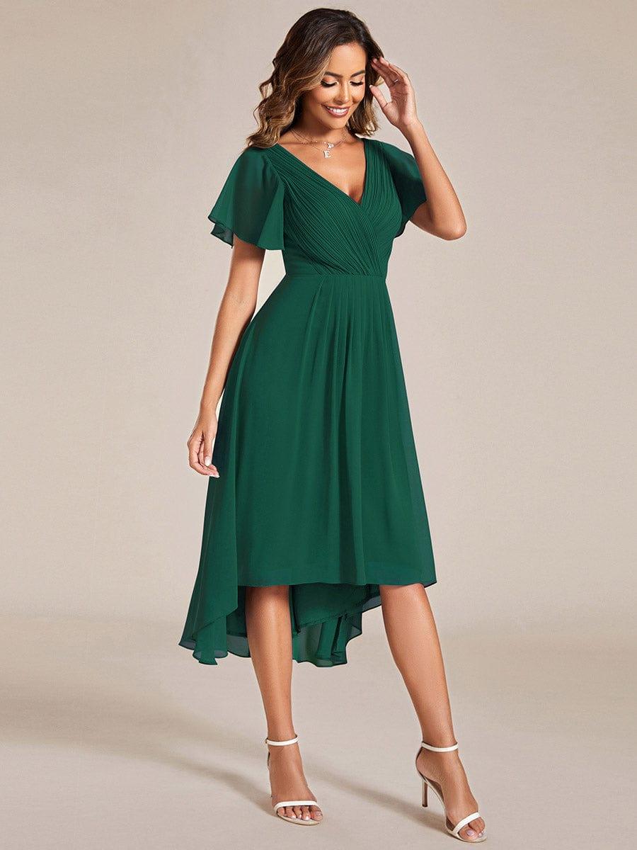 Damen Vokuhila Cocktailkleid, Empire-Taille & A-Linie, stilvoll für besondere Anlässe & Partys.