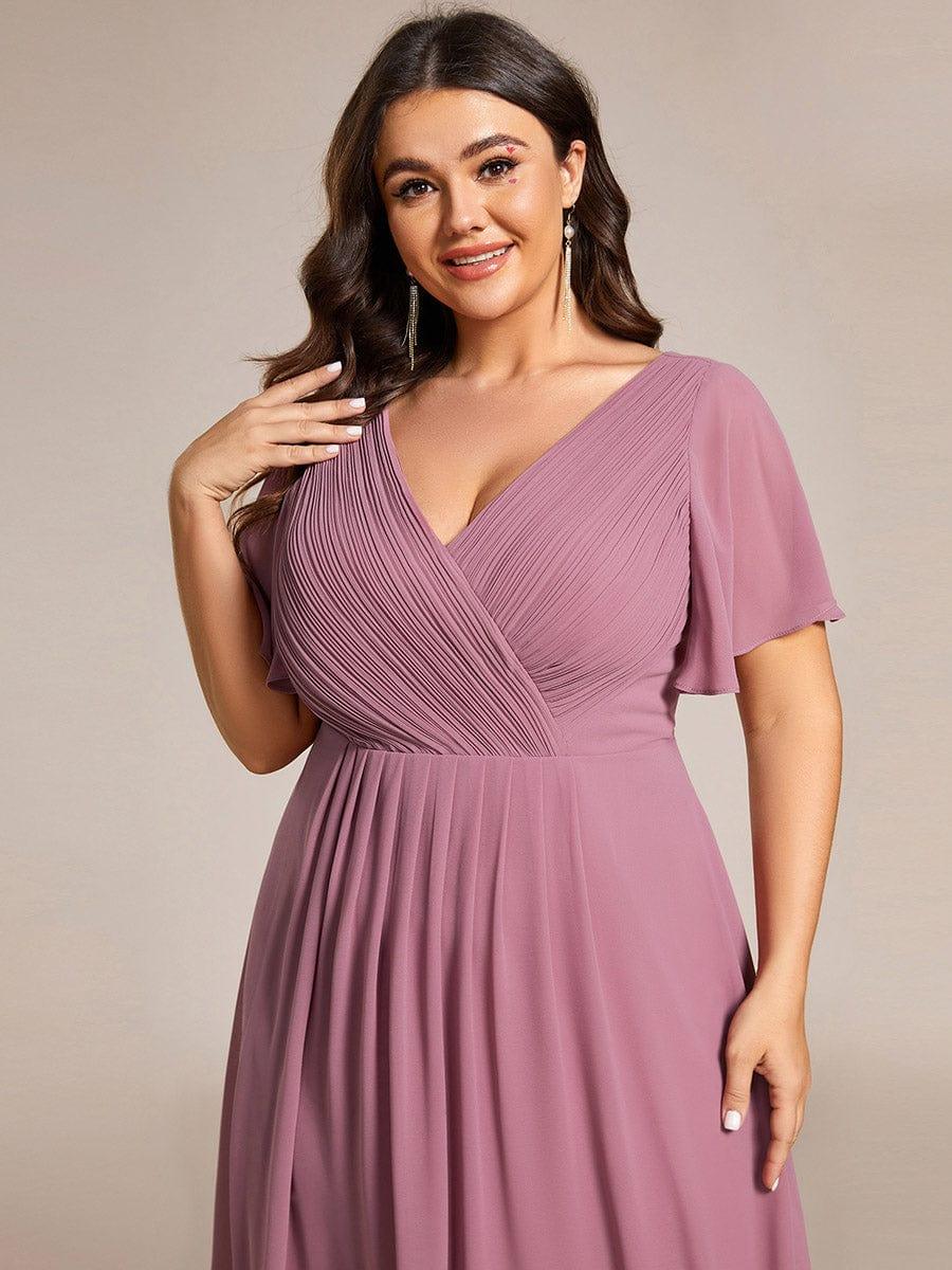 Festliches Abendkleid Vokuhila, A-Linie, Empire-Taille, perfekt für Gala & Empfang.