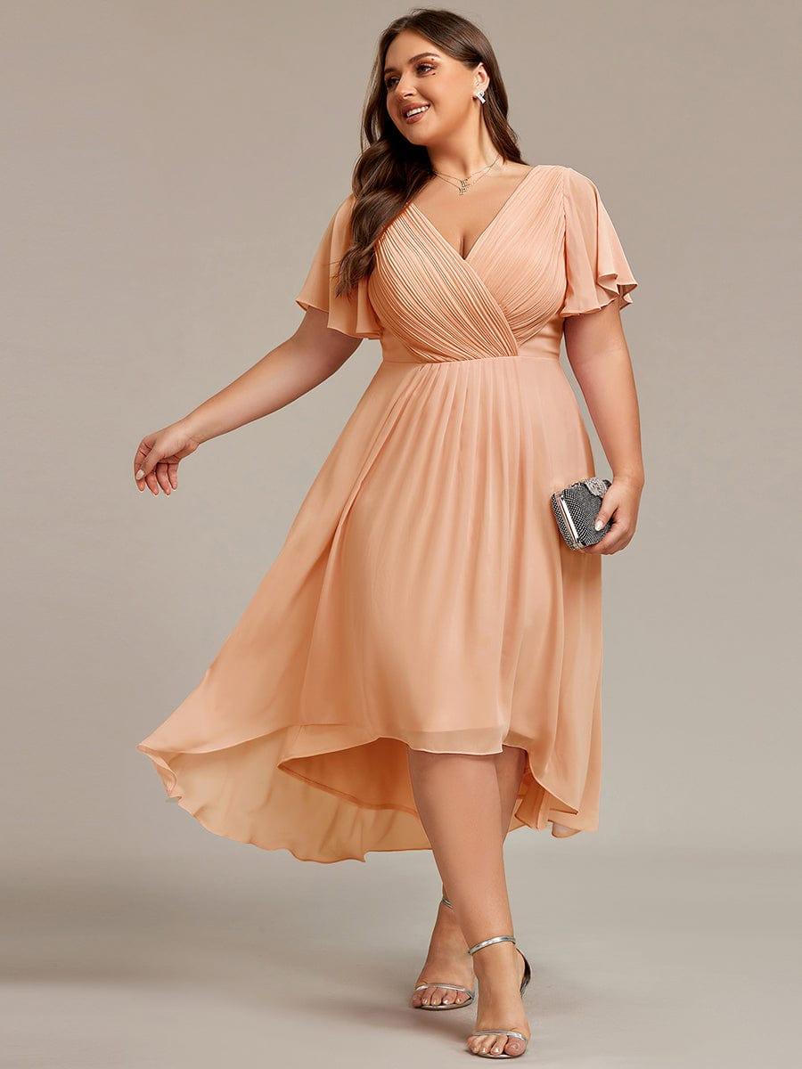 Damen Vokuhila Festkleid, A-Linie, Empire-Taille, perfekt für jeden feierlichen Moment.