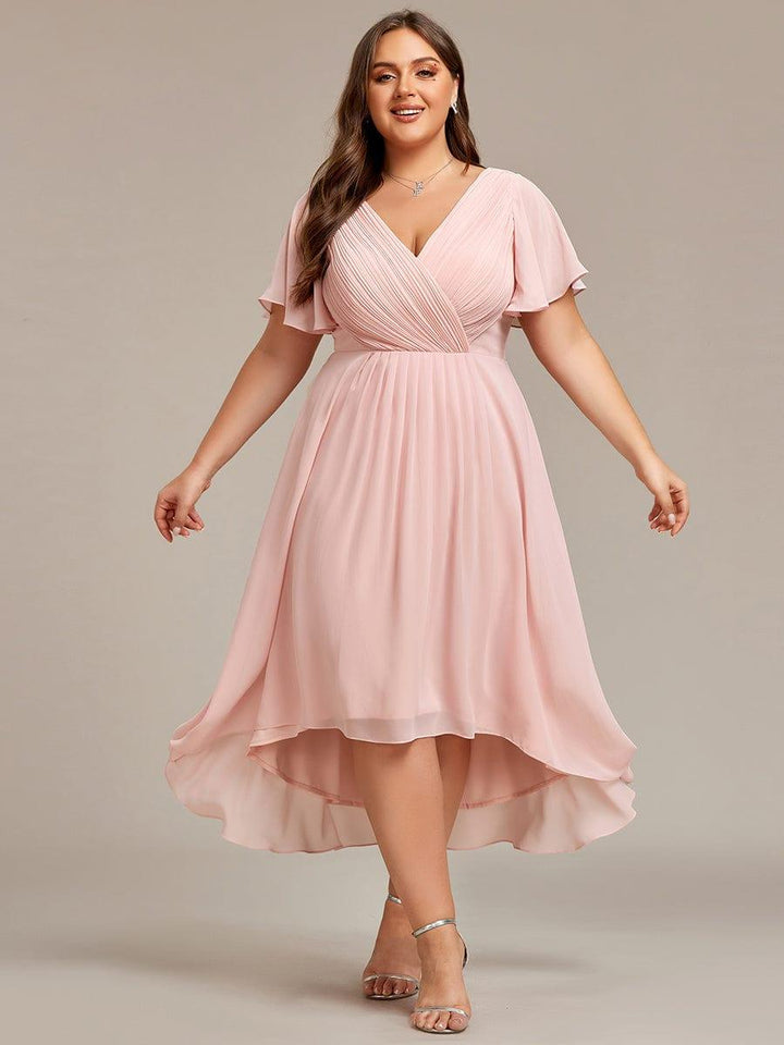 Damen Cocktailkleid Vokuhila, A-Linie, Empire-Taille, stilvoll für Partys & Events.