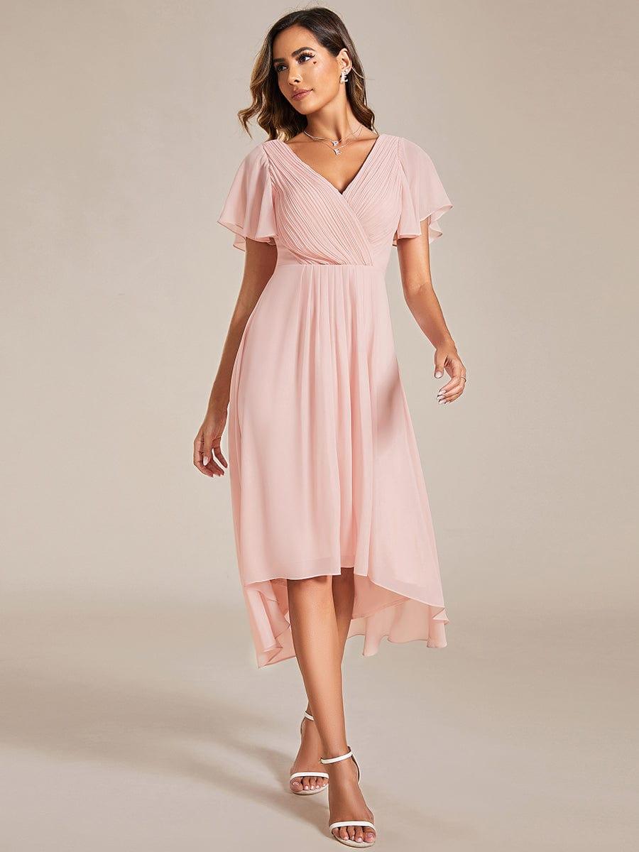 Damen Vokuhila Partykleid, Empire-Taille, A-Linie Schnitt, elegant für besondere Abende.