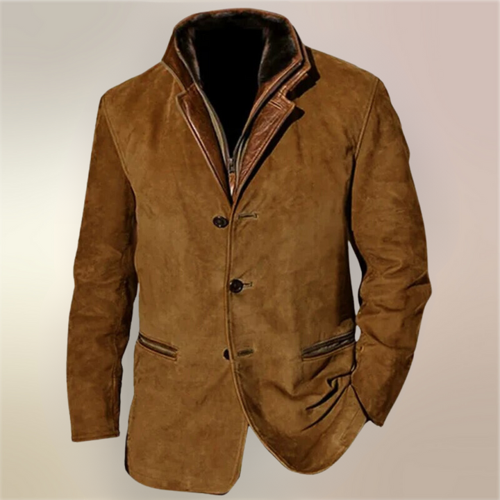 Elegante Retro-Herren-Freizeitjacke, ideal für stilbewusste Männer.