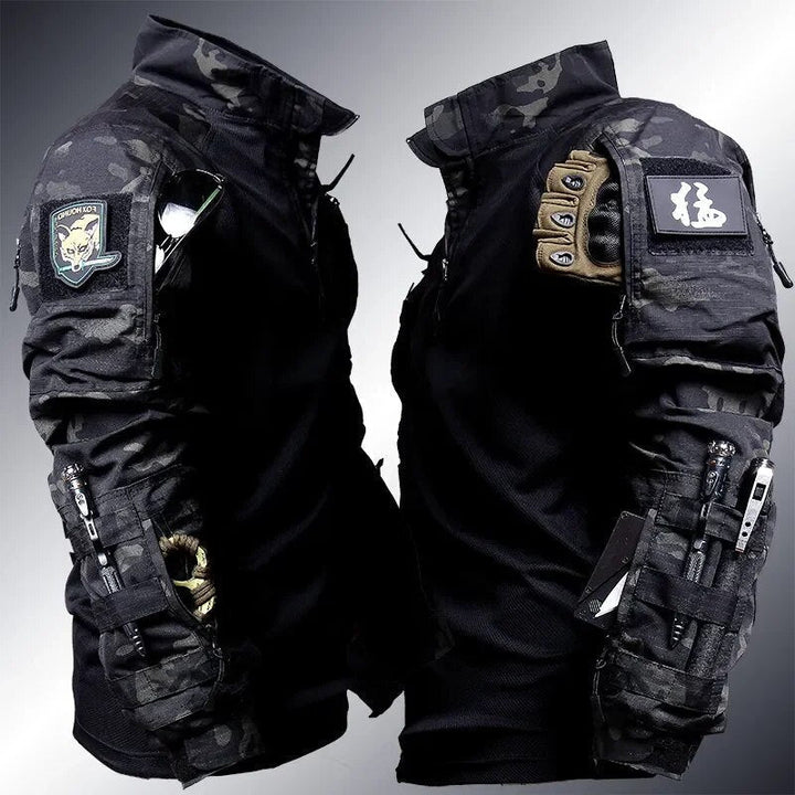 Strapazierfähige Herren Cargo-Hose mit integriertem Knieschutz, ideal für Outdoor, Taktik & Militär.