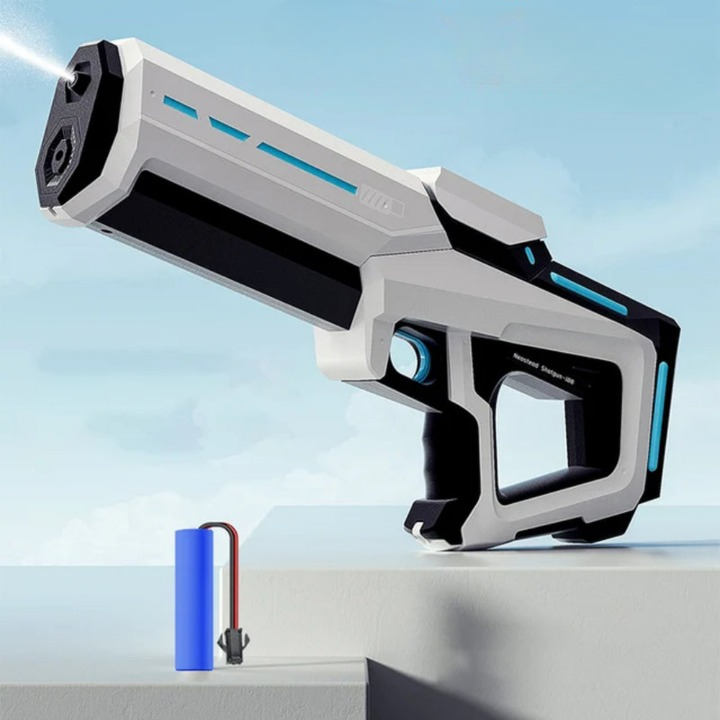 Automatische Wasserpistole für Kinder und Erwachsene, ideal für Sommerspaß und Wasserschlachten.