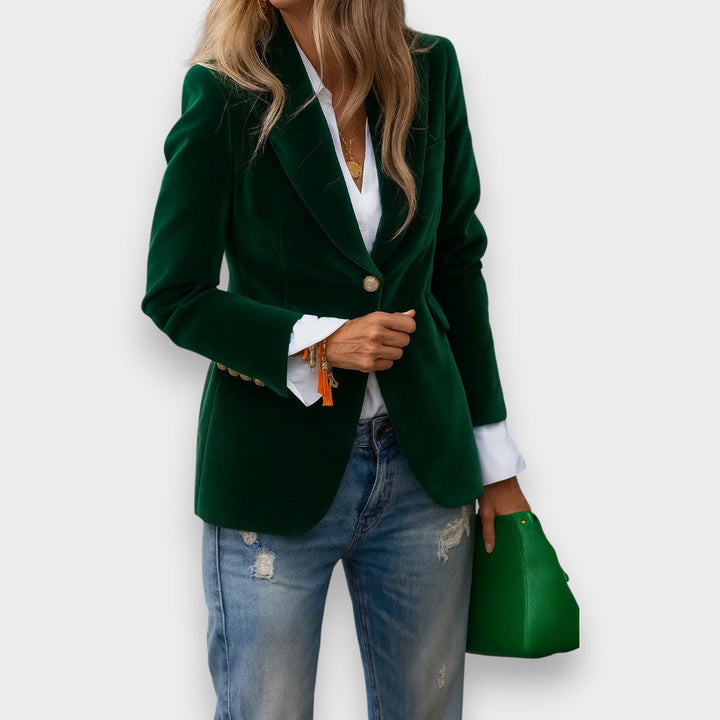 Hochwertiger Damen Business Blazer, elegant & bequem, vielseitig kombinierbar für jedes Büro Outfit.