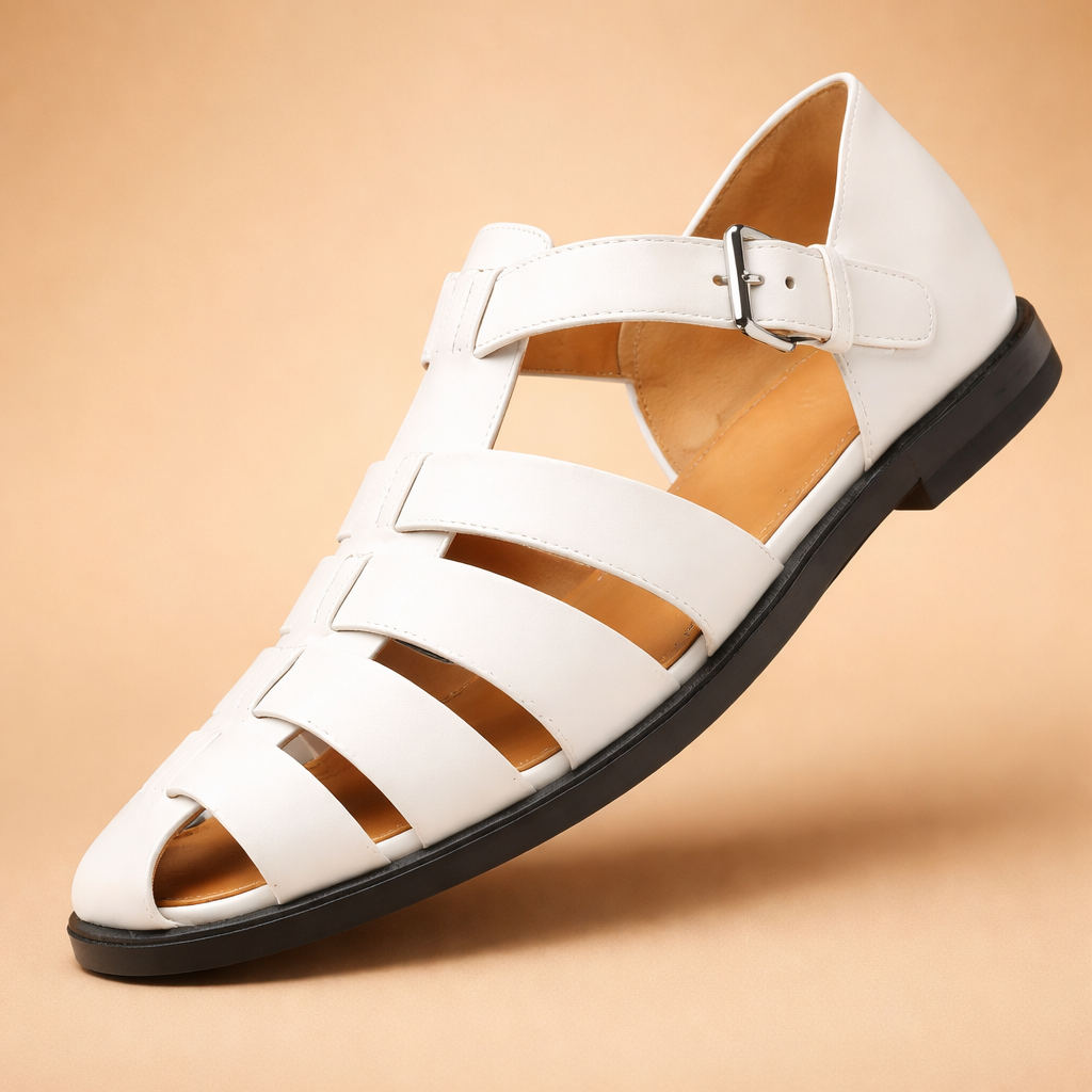 Herren Riemensandalen aus Leder, klassisch & bequem. Ideal für Sommer, Freizeit & Urlaub.