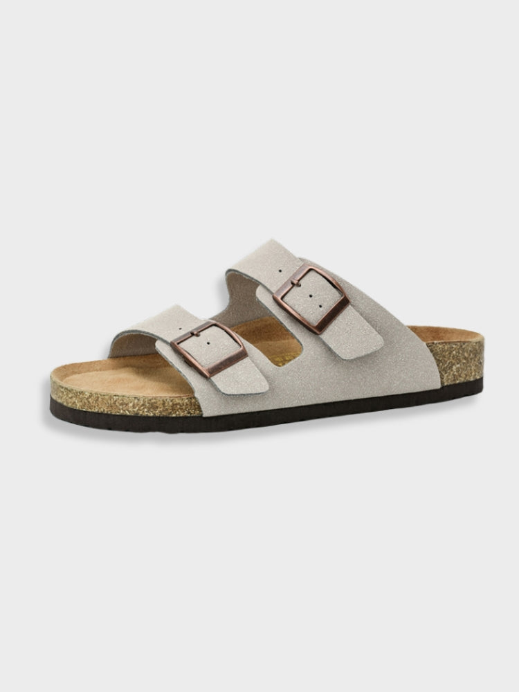 Stylische Herren-Slipper im Arizona-Stil, offene Hauspantoffeln mit weichem Fußbett für Entspannung.