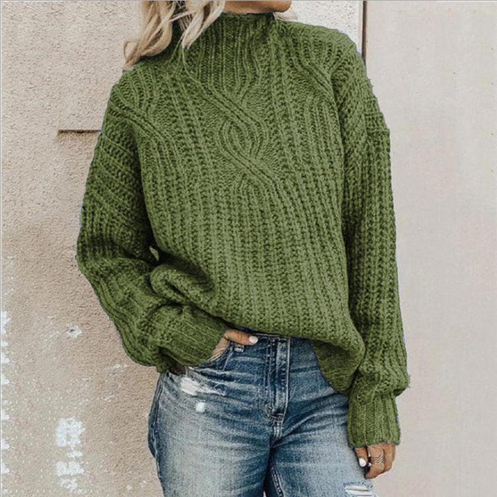 Bequemer, stilvoller Langarm-Pullover für Frauen. Vielseitige Mode für Herbst & Winter.