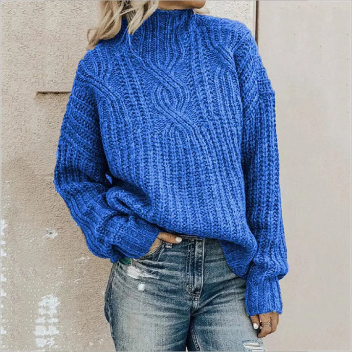 Stilvoller Damen Pullover mit langen Ärmeln. Perfekt für Mode-Outfits in Büro & Freizeit.