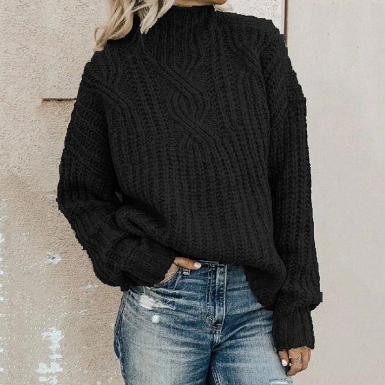 Eleganter Damen Pullover in zeitlosem Stil. Perfekt für Büro, Freizeit & Herbst/Winter.