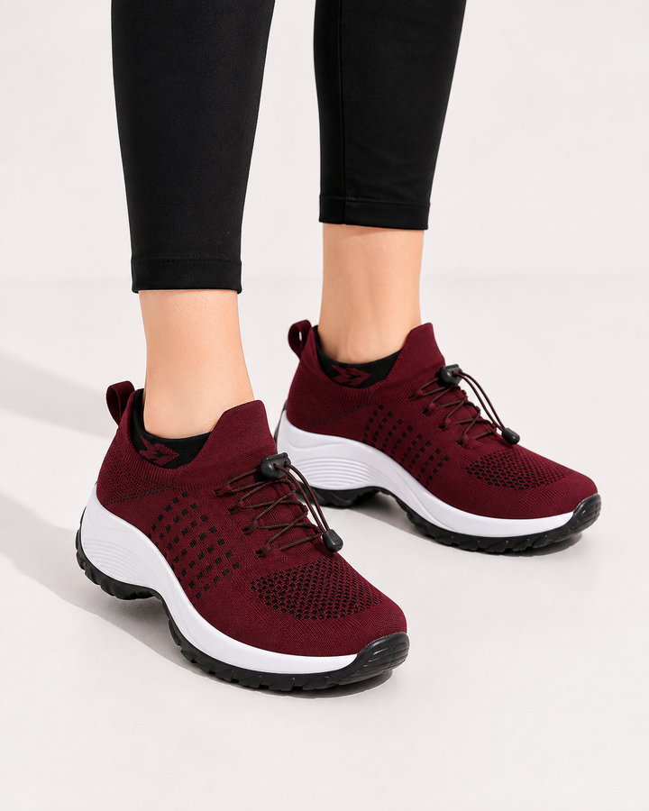 Ergonomischer Damen Komfortschuh mit Dämpfung, ideal für Hallux Valgus und Plantarfasziitis.