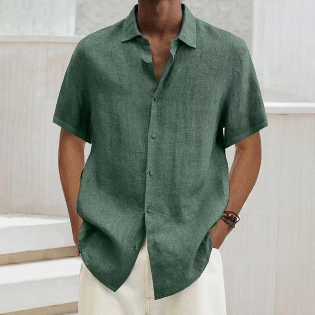 Stilvolles Herren Poloshirt: Hochwertiges Basic Hemd, atmungsaktiv und leicht, ideal für Sommer und Freizeitmode.