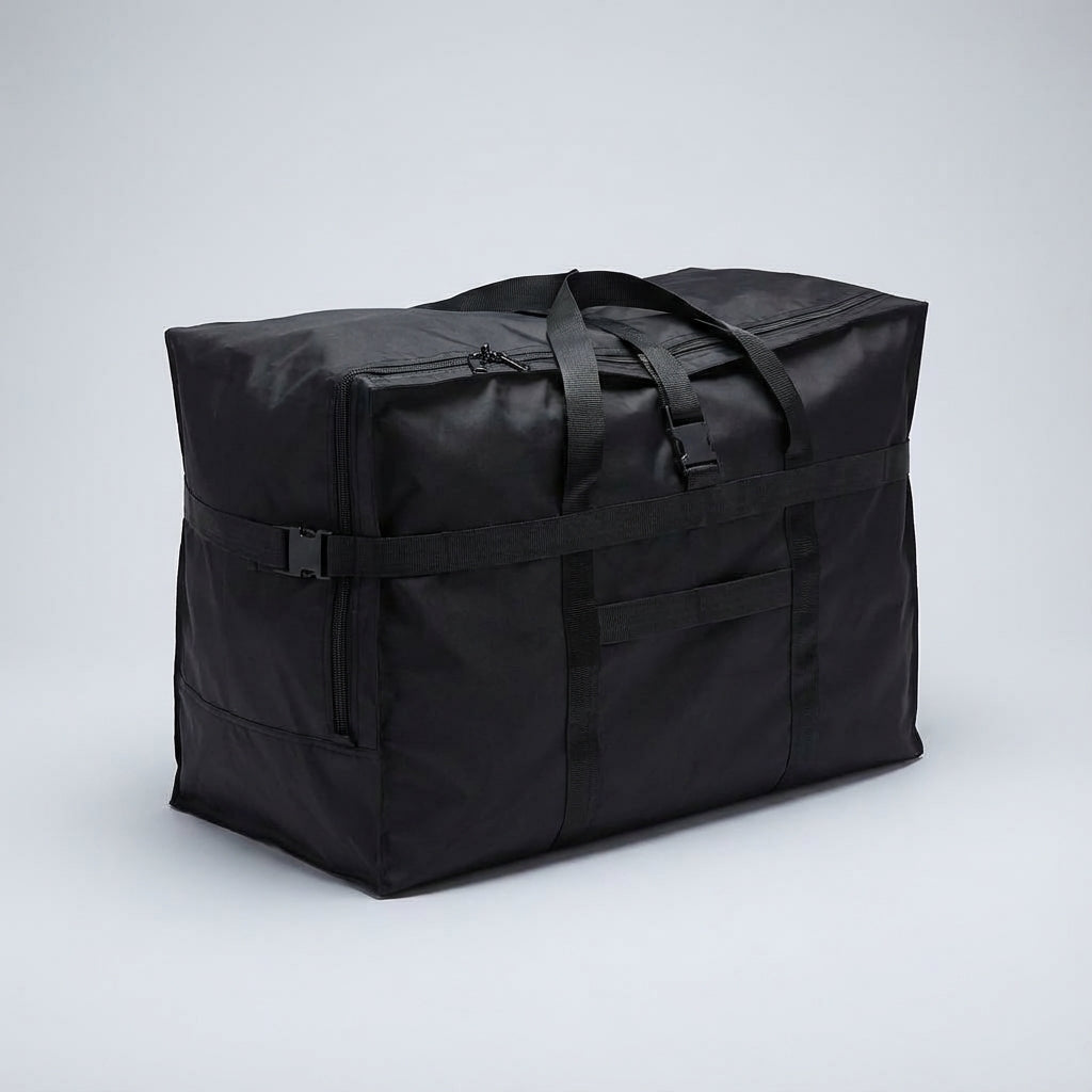 Extra große Faltbare Reisetasche FlexHaul mit hoher Kapazität für Flugreisen, Urlaube und platzsparende Aufbewahrung.