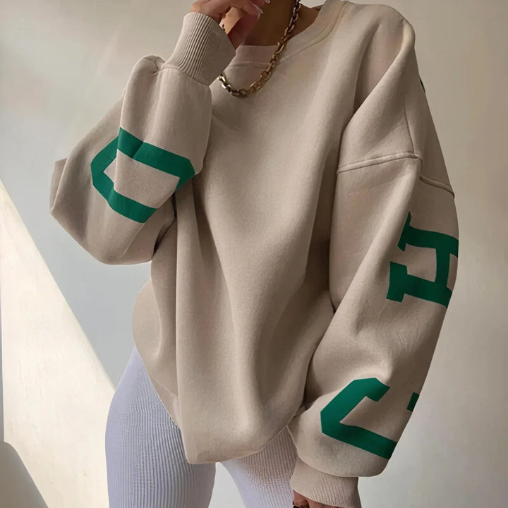 Weicher Damen Langarmpullover, Oversized-Passform. Moderner Look & gemütlicher Komfort für entspannte Tage.