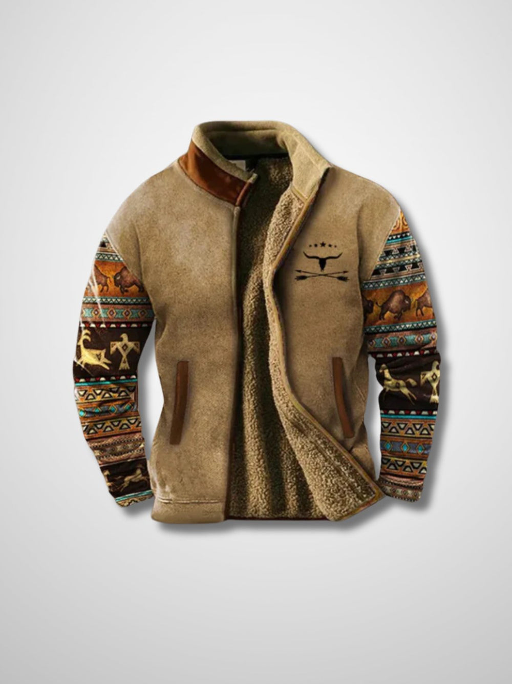 Komfortable, atmungsaktive Herren Fleecejacke, leicht & warm, mit Reißverschluss, perfekt für Reisen.