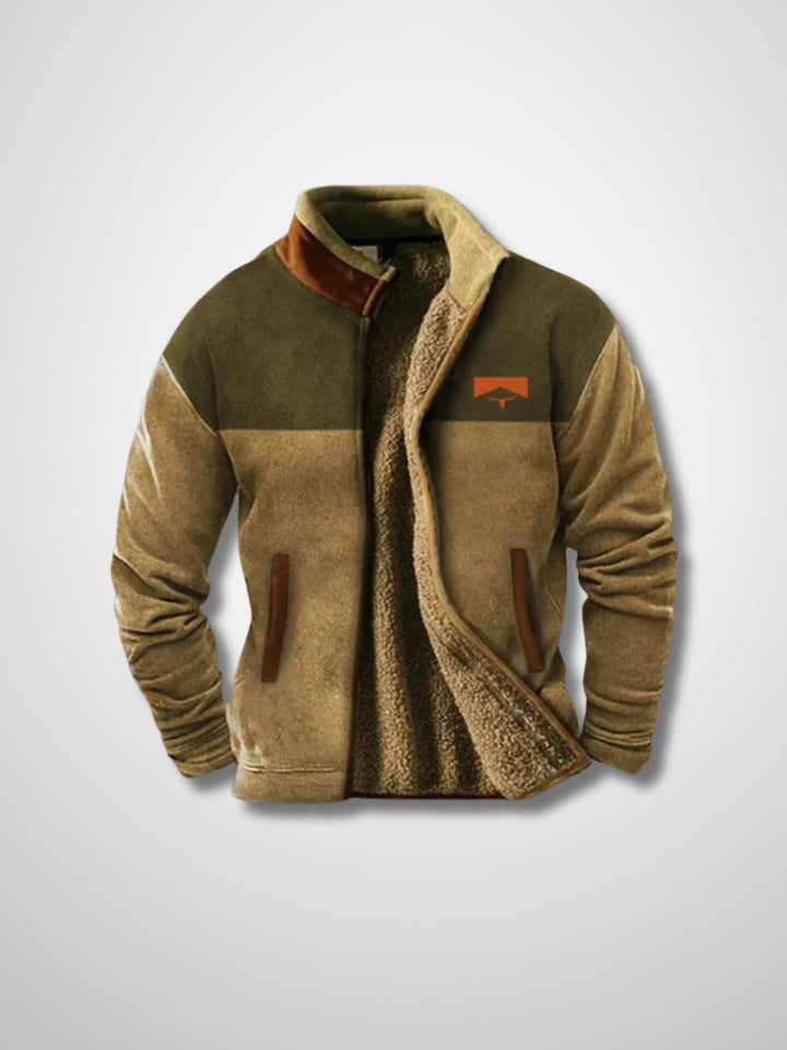 Leichte Herrenjacke für Frühling & Herbst. Sportliche Übergangsjacke mit Reißverschluss, ideal für draußen.