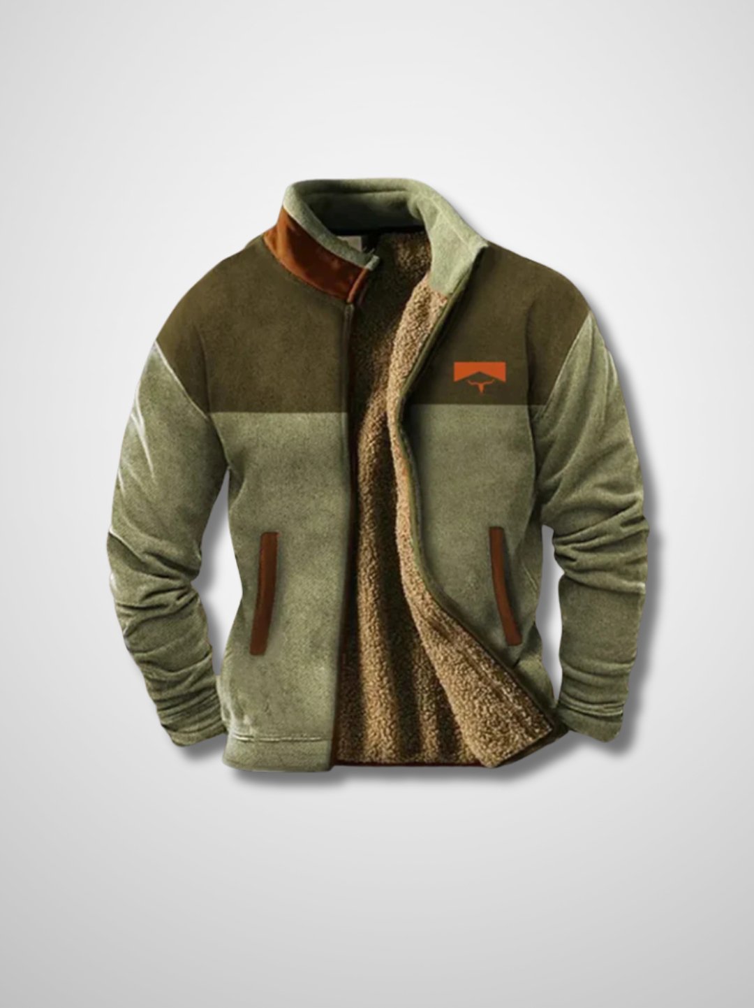 Stylische mehrfarbige Herren Fleecejacke, leicht & warm. Perfekte Übergangsjacke für Sport & Reisen.