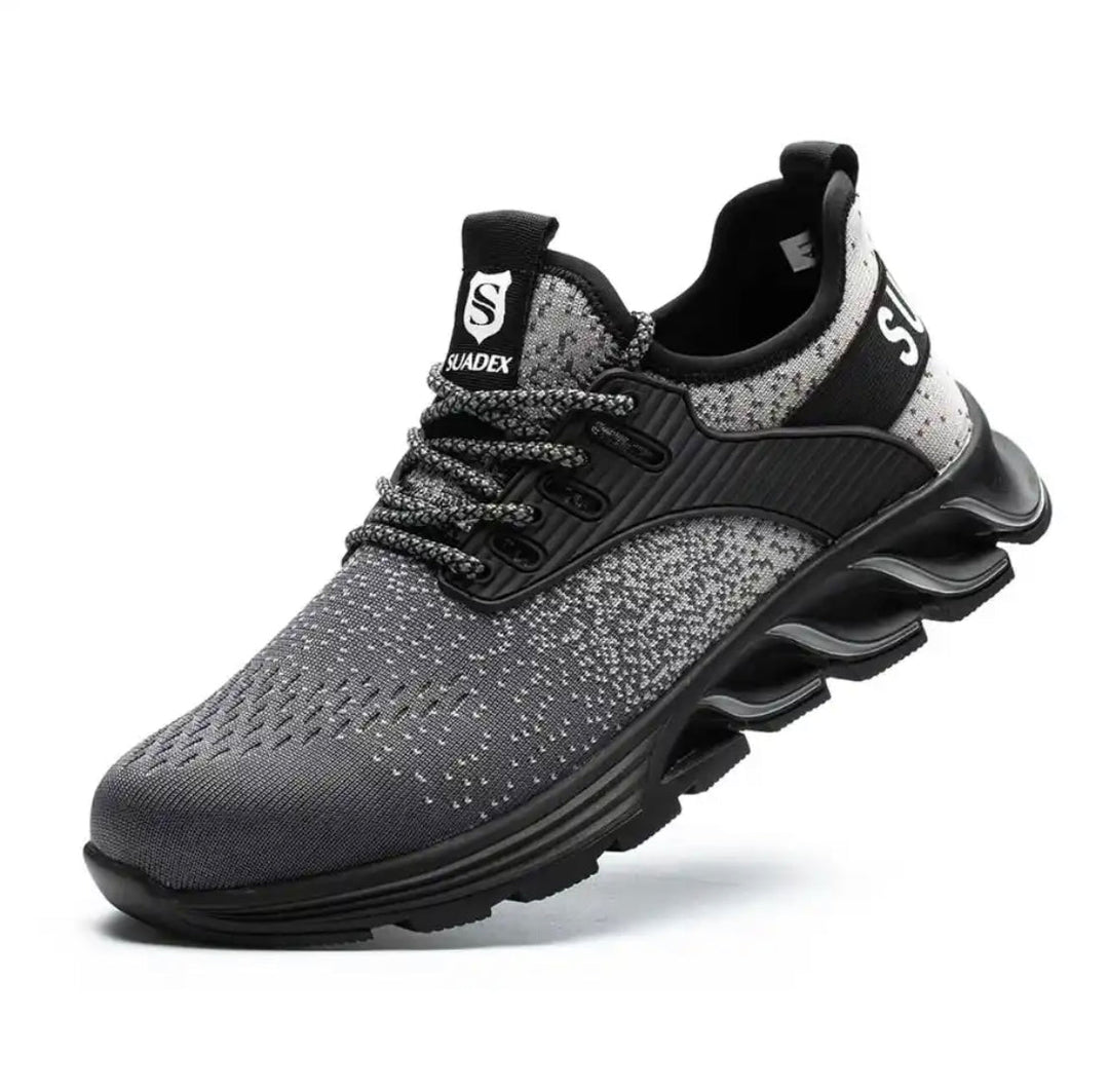 Moderne Herren Sicherheits-Sneaker, sportlich & stilvoll, mit Stahlkappe für sichere Arbeit.