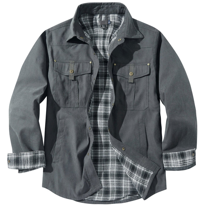 Praktische Herren Übergangsjacke, viele Taschen, robust & bequem für unterwegs.