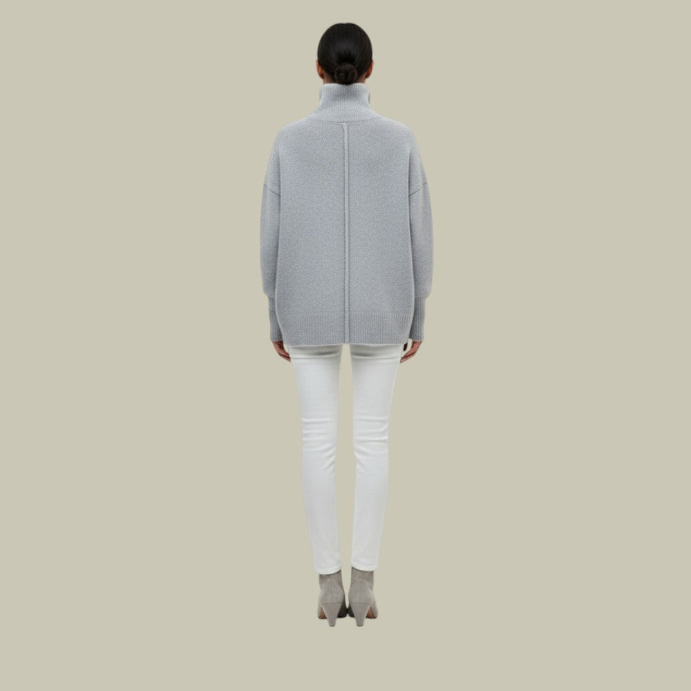 Eleganter Damen Rollkragenpullover, bequem geschnitten, ein vielseitiges Basic für kalte Tage.
