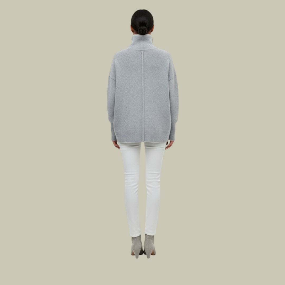 Eleganter Damen Rollkragenpullover, bequem geschnitten, ein vielseitiges Basic für kalte Tage.