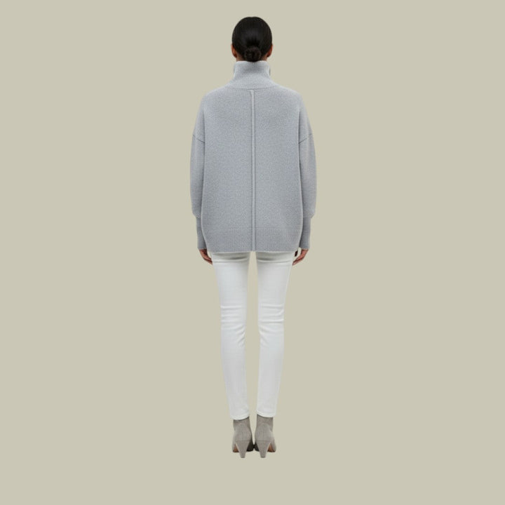 Eleganter Damen Rollkragenpullover, bequem geschnitten, ein vielseitiges Basic für kalte Tage.