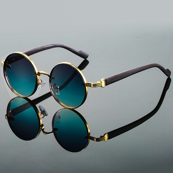 Elegante Retro Sonnenbrille mit runden Gläsern & UV400 Schutz, perfektes Accessoire für Sie & Ihn.